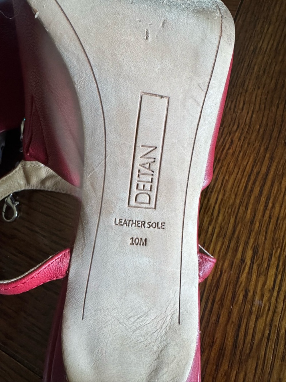 Delta Red Open-Toe Slip-On Mules - Picture 8 of 13